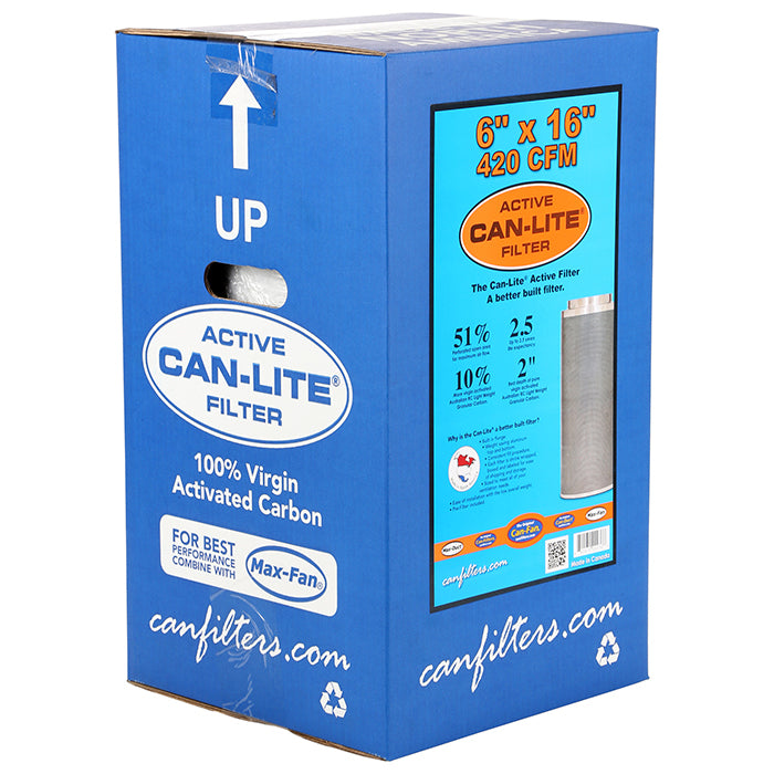 Can-Filter Can-Lite Mini Carbon Filter 6 Inch x 16 Inch, 420 CFM