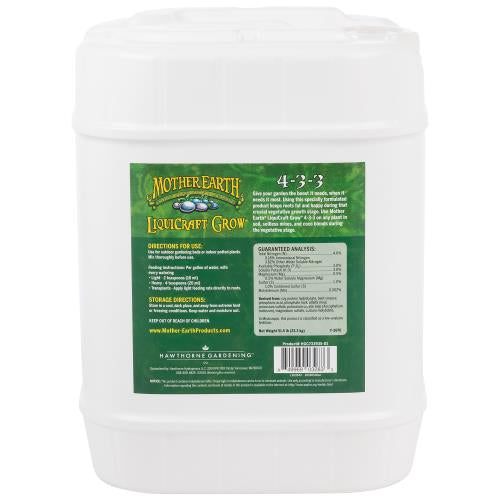 Mother Earth  LiquiCraft Grow 4-3-3, 5 Gallon