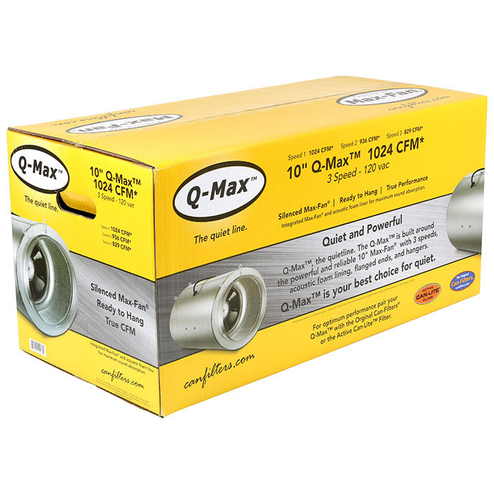Can-Fan Q-Max Pro Series Inline Fan, 10 Inch - 1024 CFM