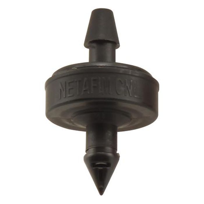 Netafim Self Piercing Pressure Compensating Emitters with Internal Check Valve, Black, 1.0 GPH - Pack of 25 (SPCV10-25)