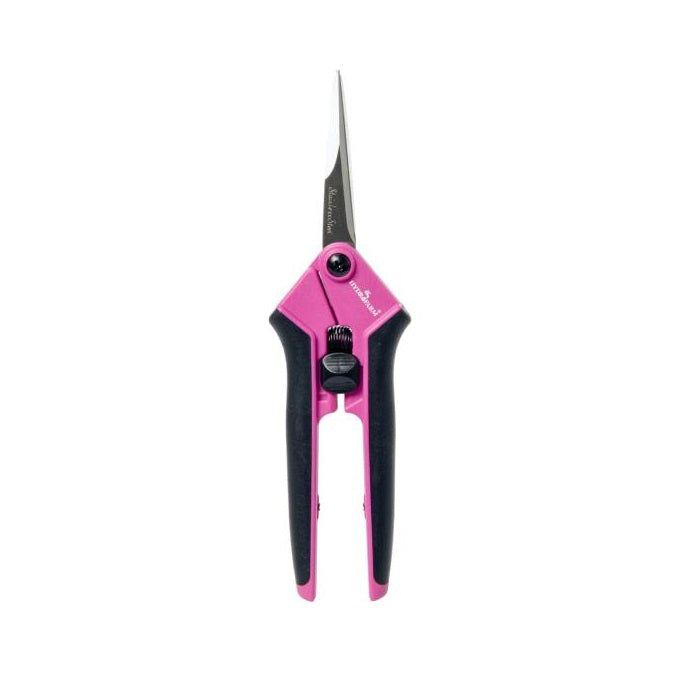 Hydrofarm Trim Fast Stainless Steel Precision Lightweight Straight Blade Pruner, Pink