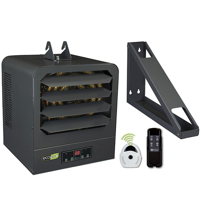 King Electric KB ECO2S+ 2-Stage Unit Heater with Remote Sensor, 7500 Watt, 1 Ph, 208/240 Volt