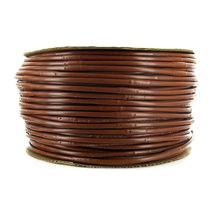 DIG Micro-Line 1/4 Inch Non Pressure Compensating Dripline, 12 Inch Emitter Spacing, 0.52 GPH, Brown - 1000 Feet