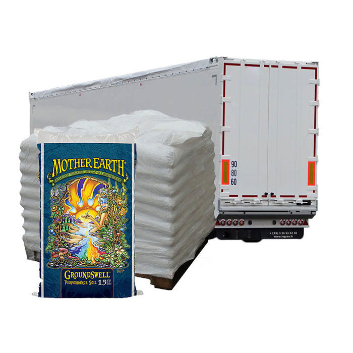Mother Earth Groundswell Performance Potting Soil, Half Truck Load of 10 Pallets - 600 Bags Total - 1.5 Cu. Ft Bags