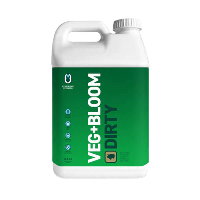 Hydroponic Research Veg+Bloom Dirty Base One Part Powder Nutrient, 25 lb.