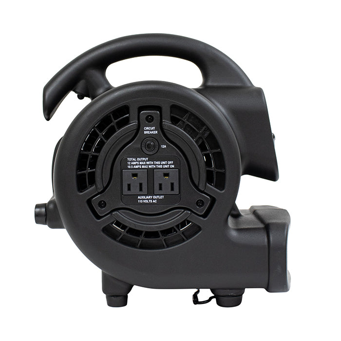 XPOWER P-80A Mighty Mini Air Mover, 600 CFM, Black