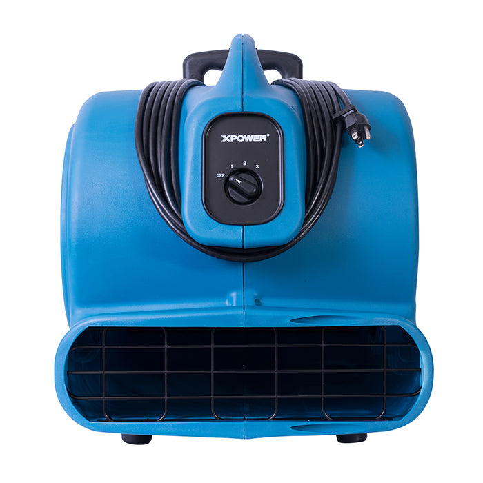 XPOWER 800-Series P-830H Air Mover with Handle & Wheels, 1 HP, 3600 CFM
