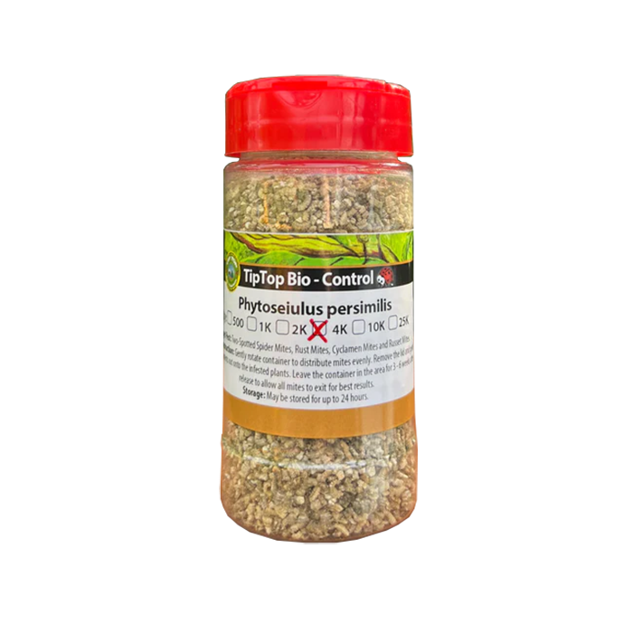 Tip Top Bio-Control Phytoseiulus Persimilis Beneficial Mites, Bottle of 4,000