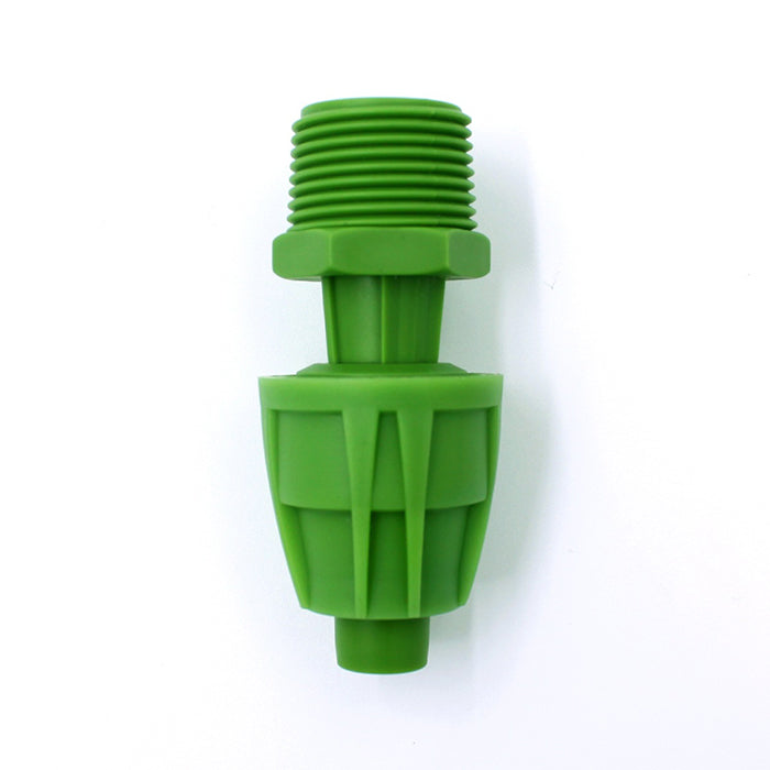 FloraFlex Micro Drip 16-17mm Pipe Fitting, 3/4 Inch Male Adaptor, Pack of 12