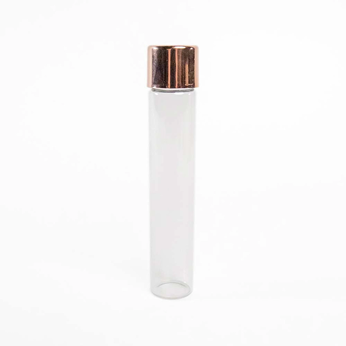 Custom Cones USA 115mm Glass Pre-Roll Tubes with Child-Resistant Metallic Gold Cap - Pack of 400