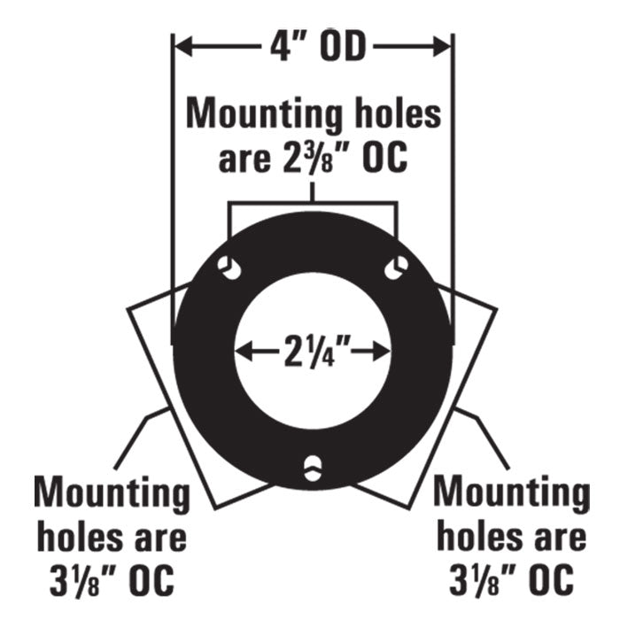 J&D Manufacturing PSC Round Mounting Inflation Blower Motor with Louver, 60 CFM - Single Phase - No Cord