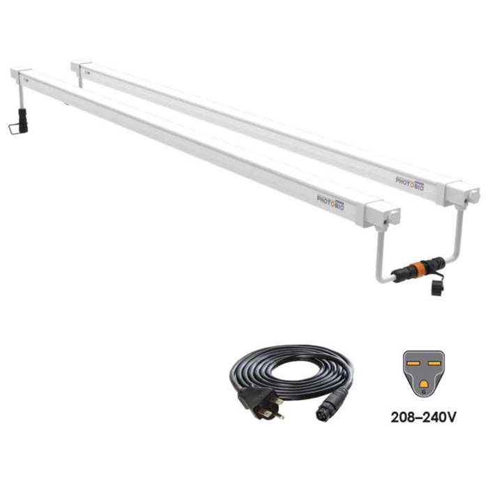PHOTOBIO VP 32 Watt VE Spectrum LED Grow Light Bar, 208-240 Volt - Pack of 2