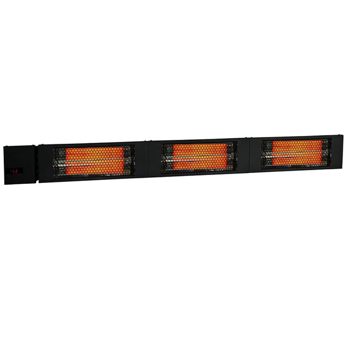 King Electric 61 Inch RK SmartWave Radiant Triple Lamp 4500 Watt Heater with Remote, Black - 208 Volt