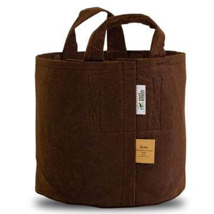 Root Pouch Brown Multi-Use Heavy-Weight Fabric Pot with Handles