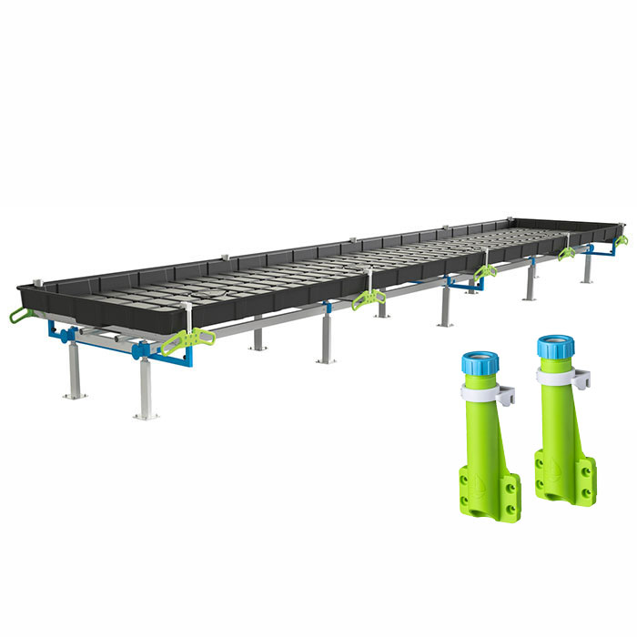 Botanicare Slide Bench with TriLock Trellis: 5 Foot Width x 55.5 Foot System Length x 20 Inch Height
