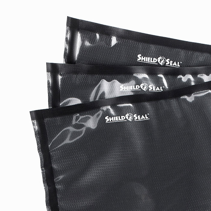 Shield N Seal 500 Pre-cut Vacuum Seal Bags, Clear and Black, 15 in. x 20 in., Pack of 50