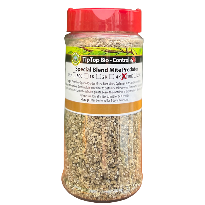 Tip Top Bio-Control Special Blend Mite Predator Beneficial Mite Mix, Bottle of 10,000