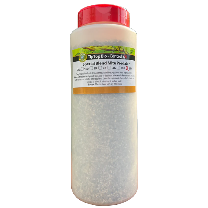 Tip Top Bio-Control Special Blend Mite Predator Beneficial Mite Mix, Bottle of 25,000