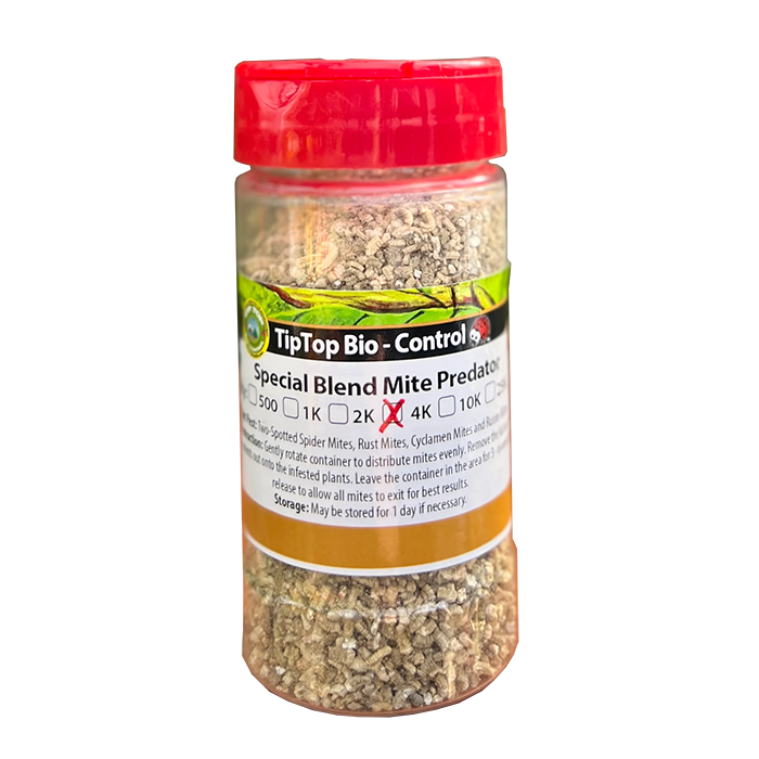 Tip Top Bio-Control Special Blend Mite Predator Beneficial Mite Mix, Bottle of 4,000