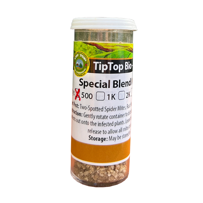 Tip Top Bio-Control Special Blend Mite Predator Beneficial Mite Mix, Vial of 500