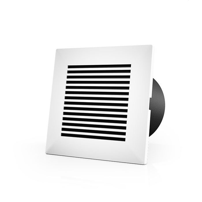 AC Infinity Wall-Mount Duct Grille Vent, White Plastic, 4"