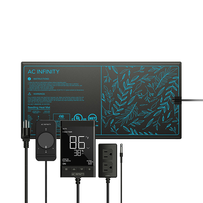 AC Infinity SUNCORE T Seedling Heat Mat with Digital Thermostat & Controller