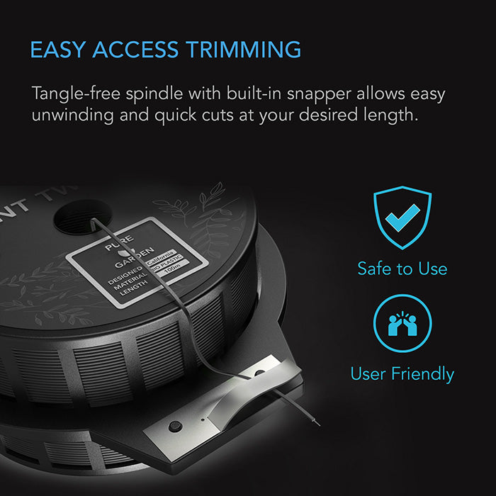 AC Infinity Twist Ties with Built-In Cutter, 100m