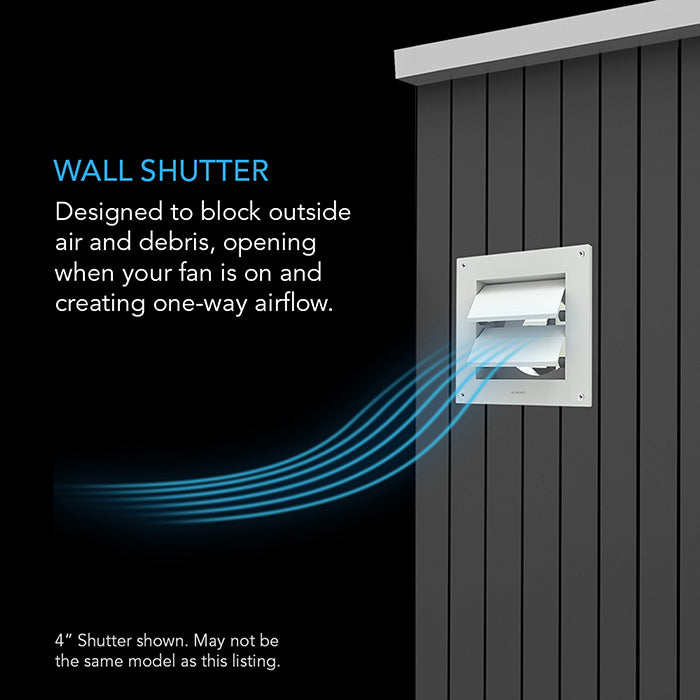 AC Infinity Wall-Mount Duct Shutter