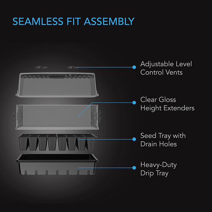 AC Infinity Propagation Kit with Humidity Dome, 6x12 Cell Tray (72 Site)