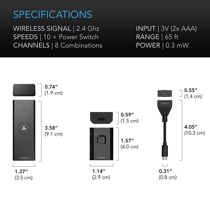 AC Infinity Controller 63 Wireless Remote Fan Speed Controller