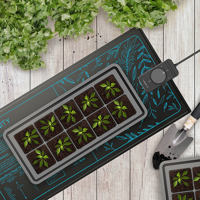 AC Infinity SUNCORE S3 Seedling Heat Mat with Controller, 10" x 20.75"