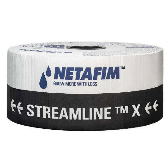 Netafim Streamline X 638 Dripline, 6 mil, 0.16 GPH, 12 Inch spacing - 11,500 Foot