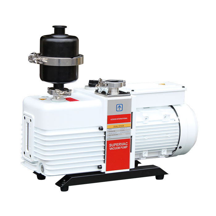 Across International SuperVac 11.3 CFM Corrosion-Resist 2-Stage Vacuum Pump - UL/CSA Certified, 110 Volt