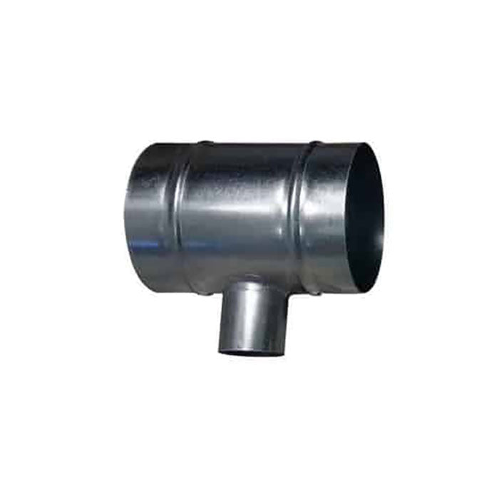 DimLux T-Piece Ducting Connection for Nanotube Air Extraction, 125mm x 50mm
