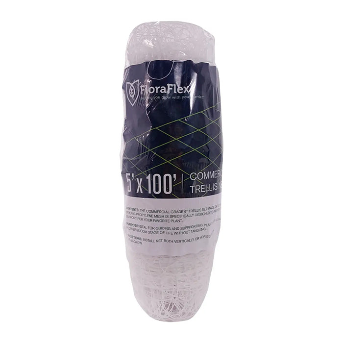 FloraFlex Commercial Trellis Netting, 6 Inch Square, 5 Feet x 100 Feet