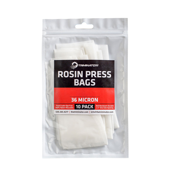 Triminator 5" x 6.5"  Rosin Bags, 36u - 10 Pack