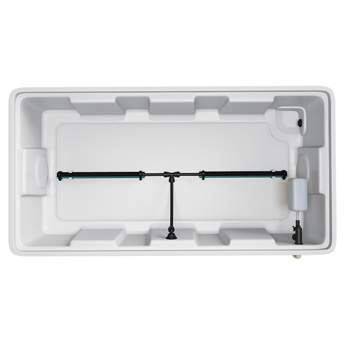 Current Culture Under Current Solo Commercial DWC System, 35 Gallons -  (Includes 6 x 5.5" Net Pots, Net Pot Inserts, 3.75" Collars)