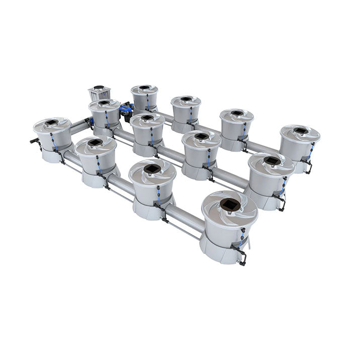 Alien Hydroponics V-System 12 Pot - 3 Row RDWC Hydroponic System