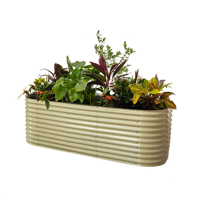 Vego Garden 32 Inch Tall 10 in 1 Modular Metal Raised Garden Bed Kit