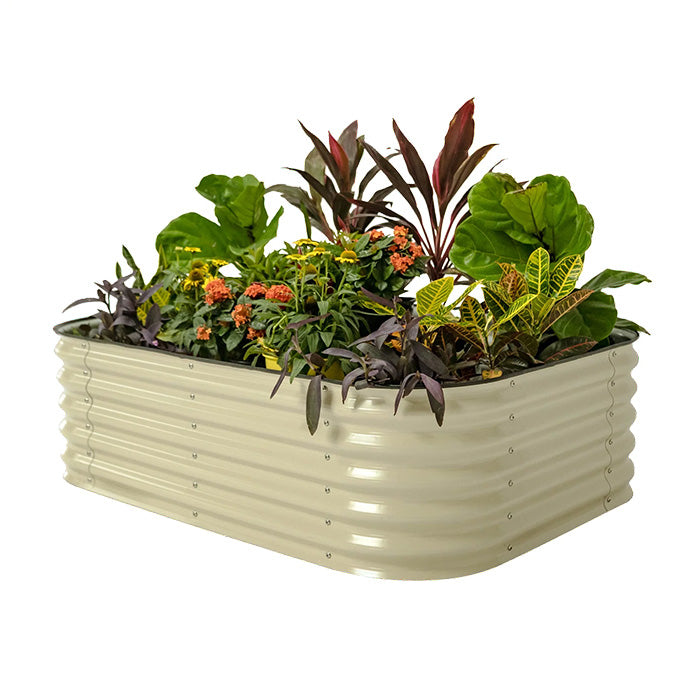 Vego Garden 17 Inch Tall 6 in 1 Modular Metal Raised Garden Bed Kit