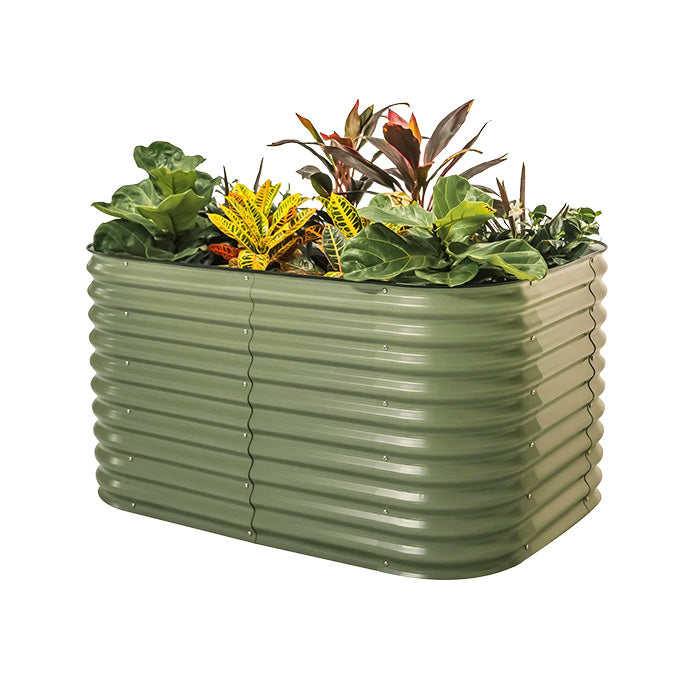 Vego Garden 32 Inch Tall 6 in 1 Modular Metal Raised Garden Bed Kit