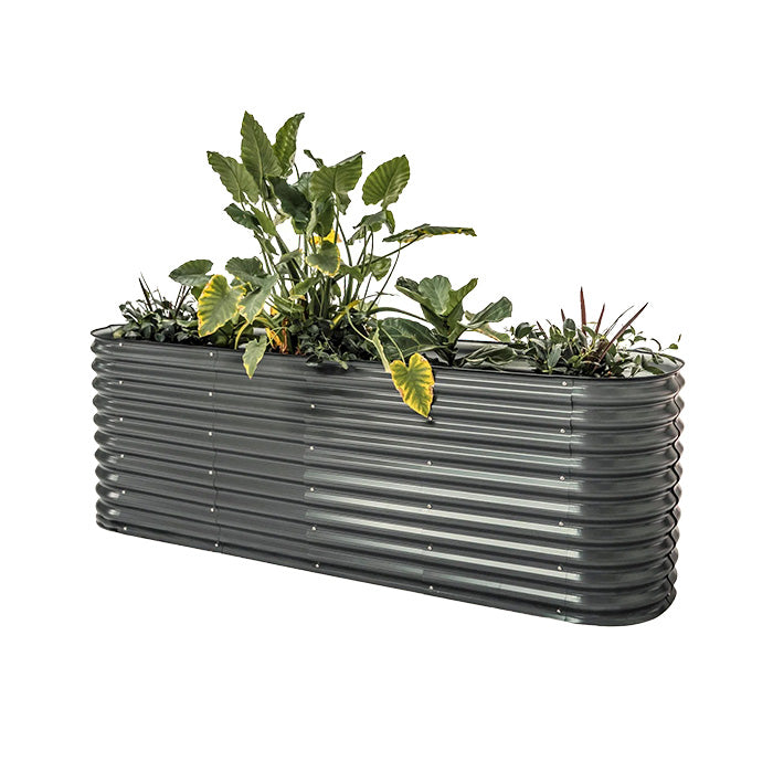 Vego Garden 32 Inch Tall 9 in 1 Modular Metal Raised Garden Bed Kit