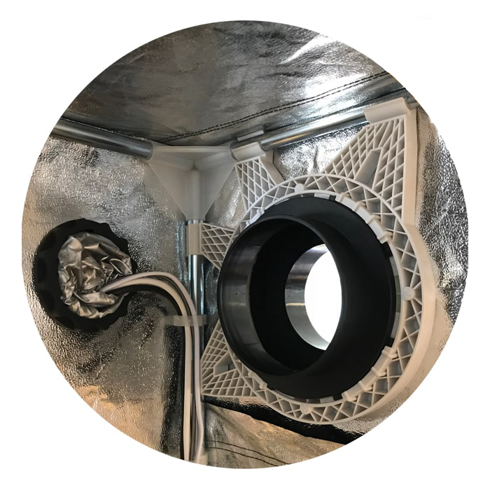 Secret Jardin DF16 Ducting Flange for 0.63 Inch Poles