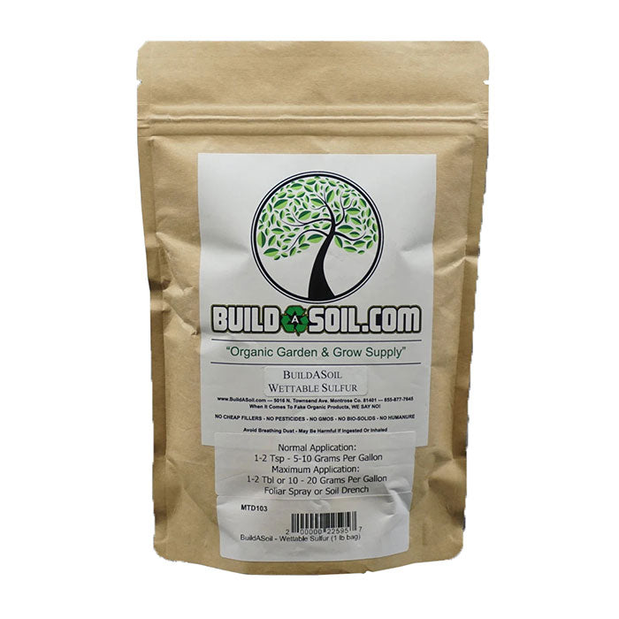 BuildASoil Wettable Sulfur, 1 lb.