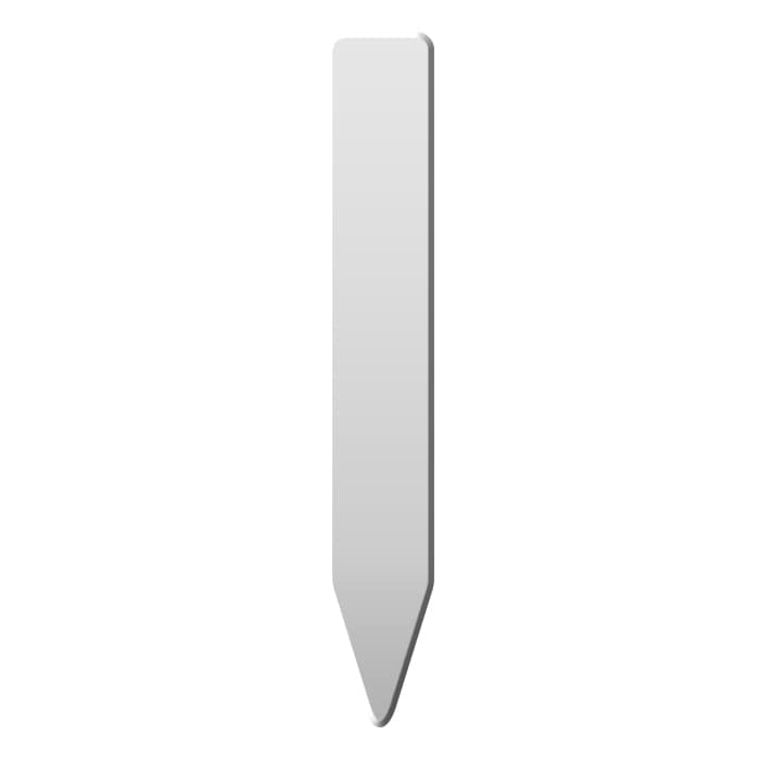 Grow1 Plant Stake Labels, White, 4'' x 5/8'', Case of 1000