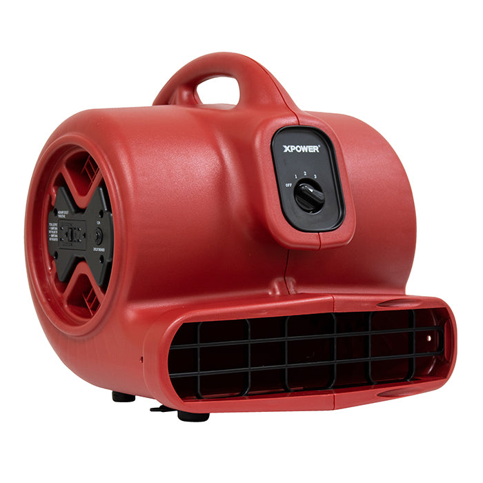 XPOWER X-600A Air Mover, 1/3 HP, 2400 CFM, Red